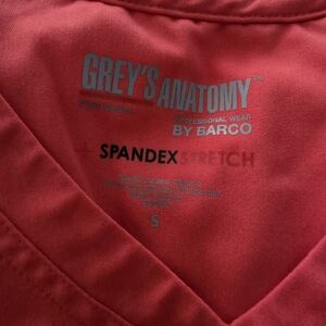 Grey's Anatomy peach scrub top, size small